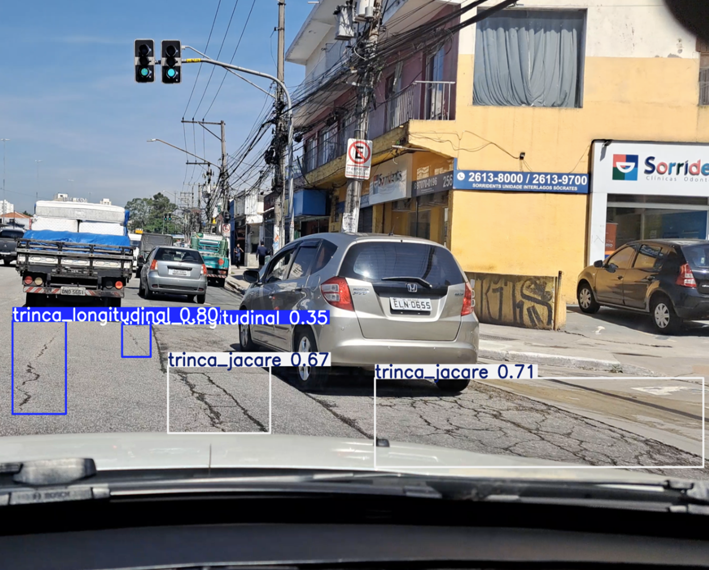 Vista aérea de área urbana